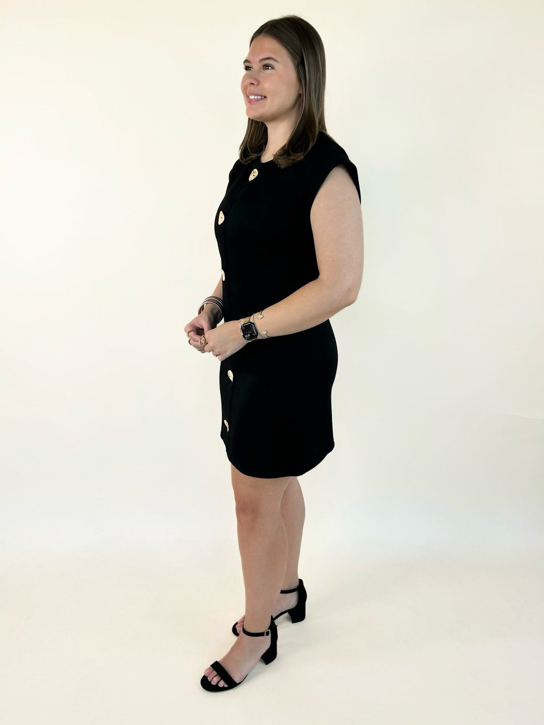 Side view of a women&