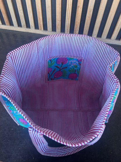 Large Quilted Tote Bag