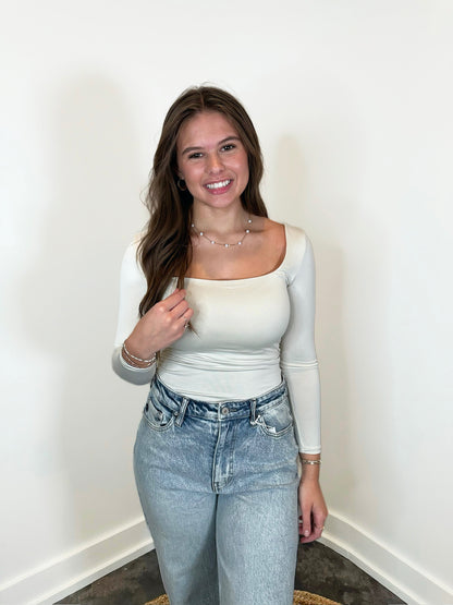 Eva's Seamless Square Neck Bodysuit
