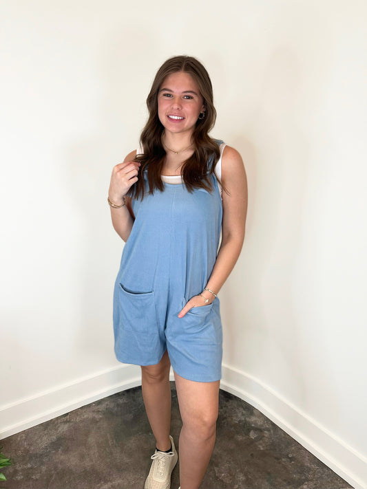 Weekend Brushed Ribbed Shortalls