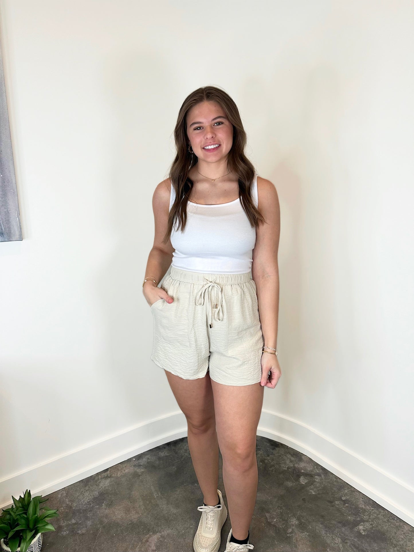 Monet Adjustable Tie Shorts