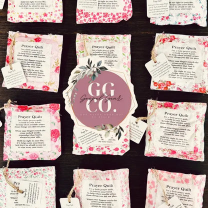 Floral Pink Pocket Prayer Quilt