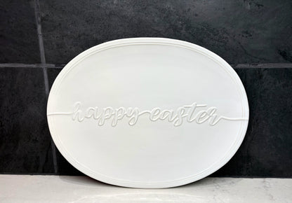 Easter Embossed Oval Platter