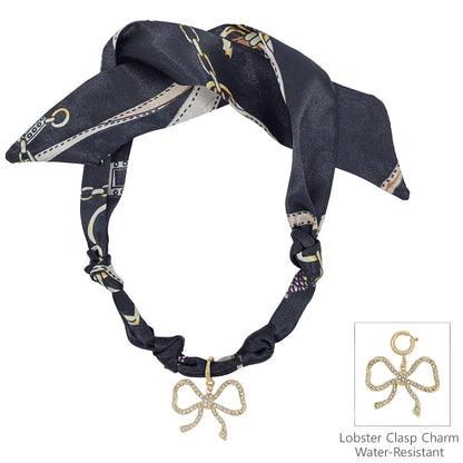 Black Knotted Scarf Necklace