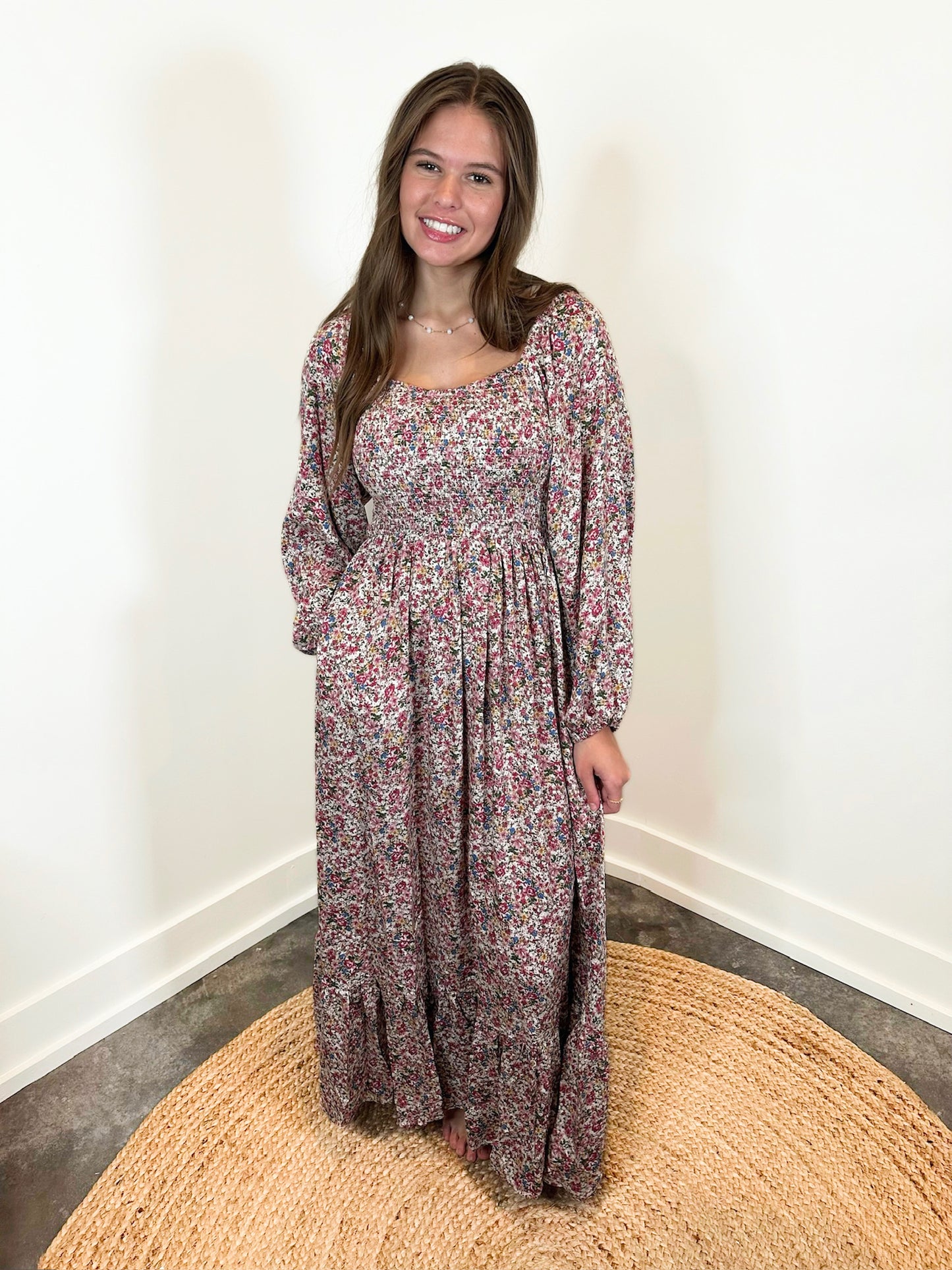 Romantic Sweetheart Smocked Maxi Flying Dress