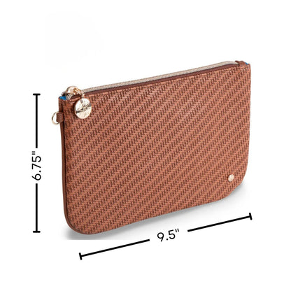 Rosewood Cognac Aria Large Flat Pouch