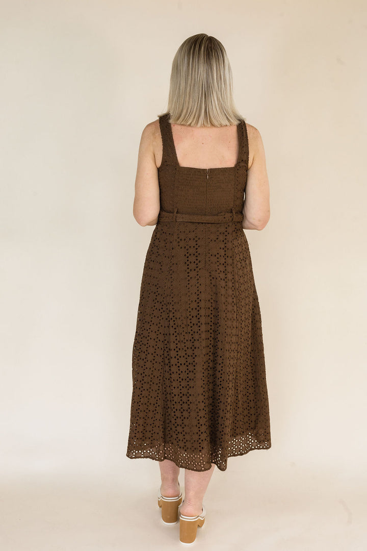 Fenna Solid Sleeveless Midi Dress