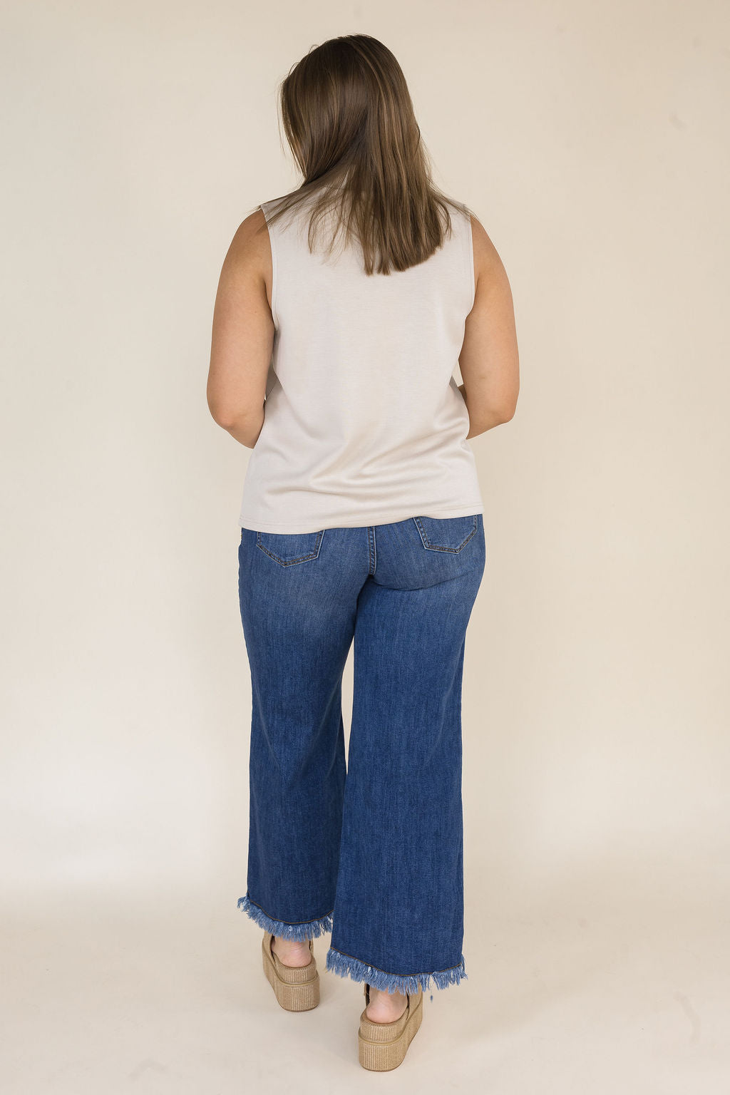 Coralie Mock Neck Sleeveless Top