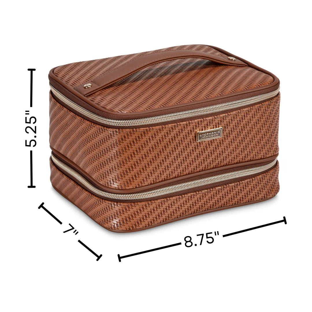 Rosewood Cognac Jenny Train Case