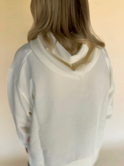 Delin Ribbed Hoodie
