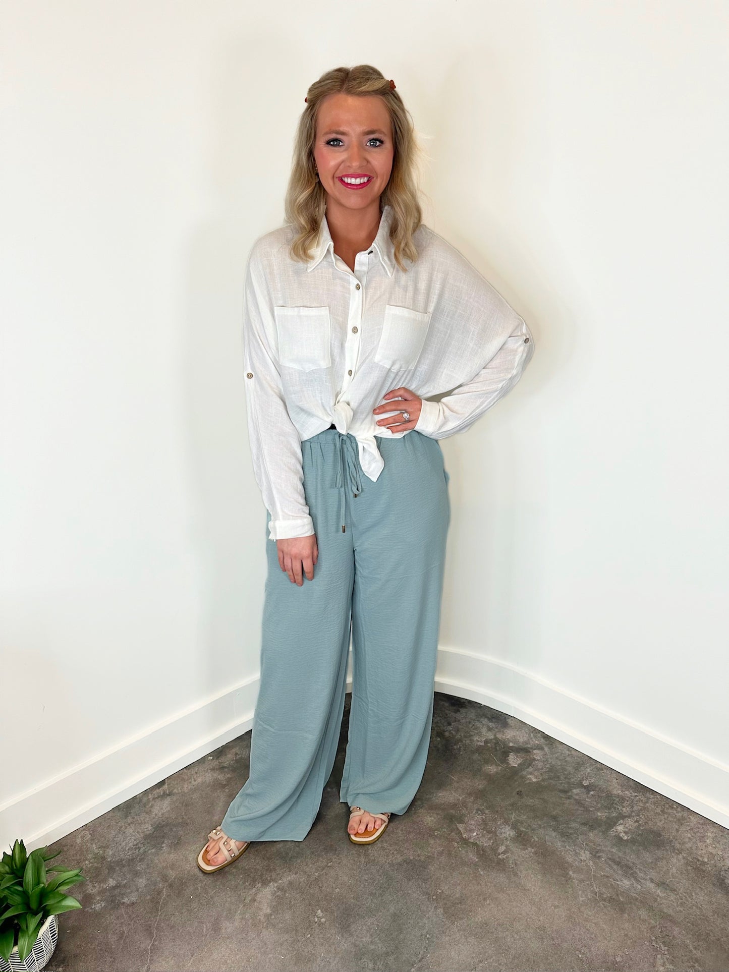Laurel Airy Drawstring Pants