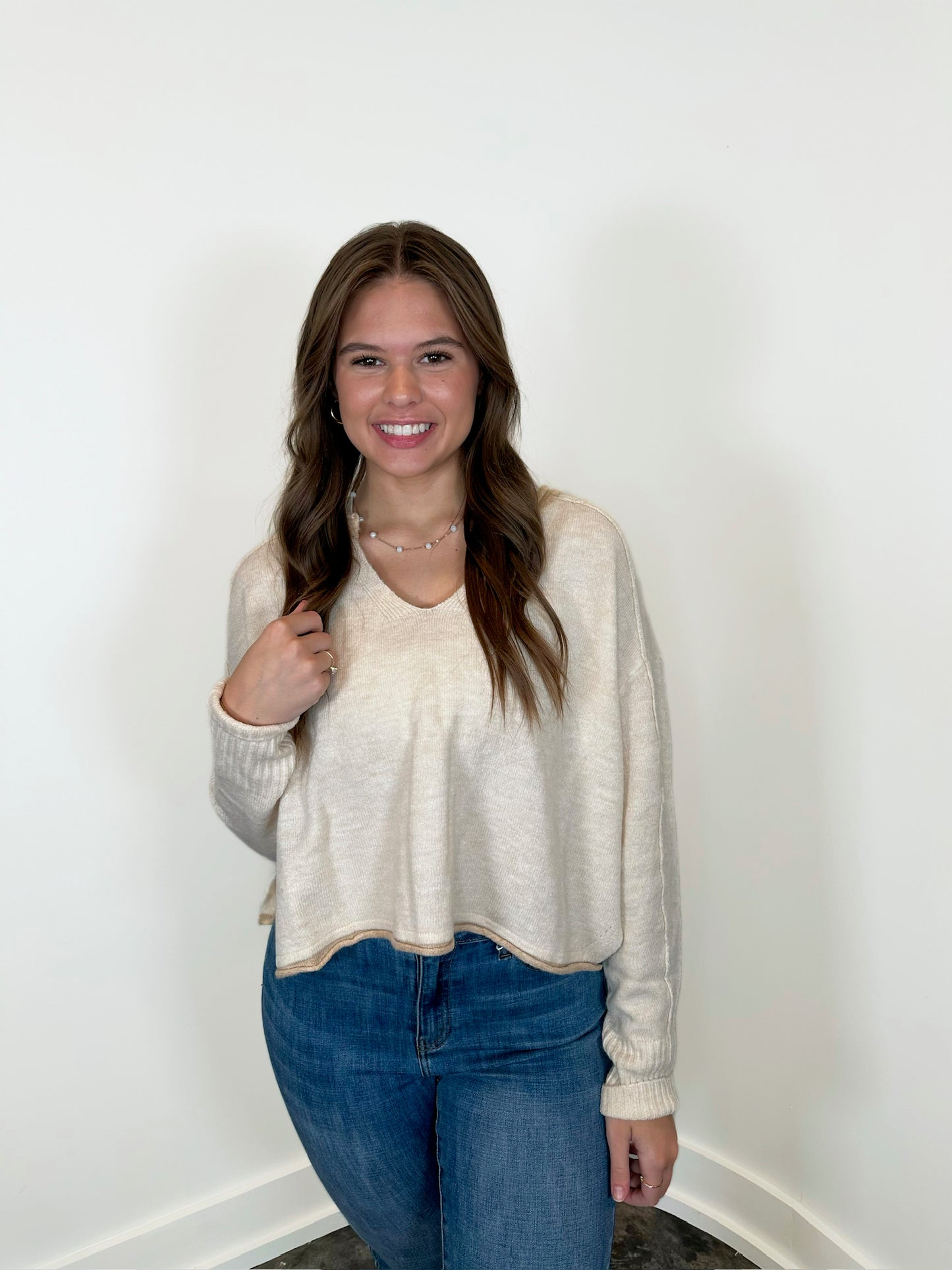 Joan Split Neck Sweater