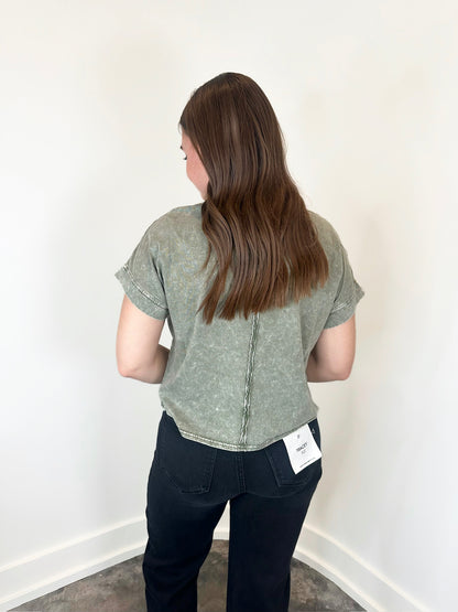Amira Back Seam Detail Top