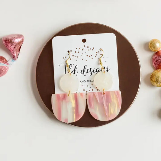 Pinkilicious Acrylics Dangle Earrings