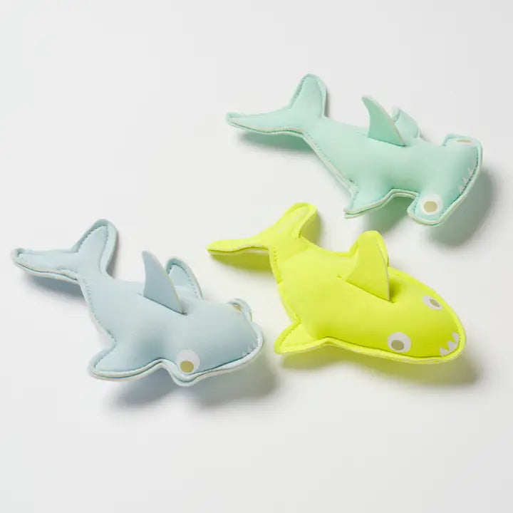 Salty the Shark Dive Buddies Aqua Neon Yellow - Set of 3