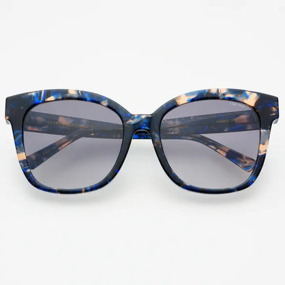 Amber Acetate Womens Cat Eye Sunglasses