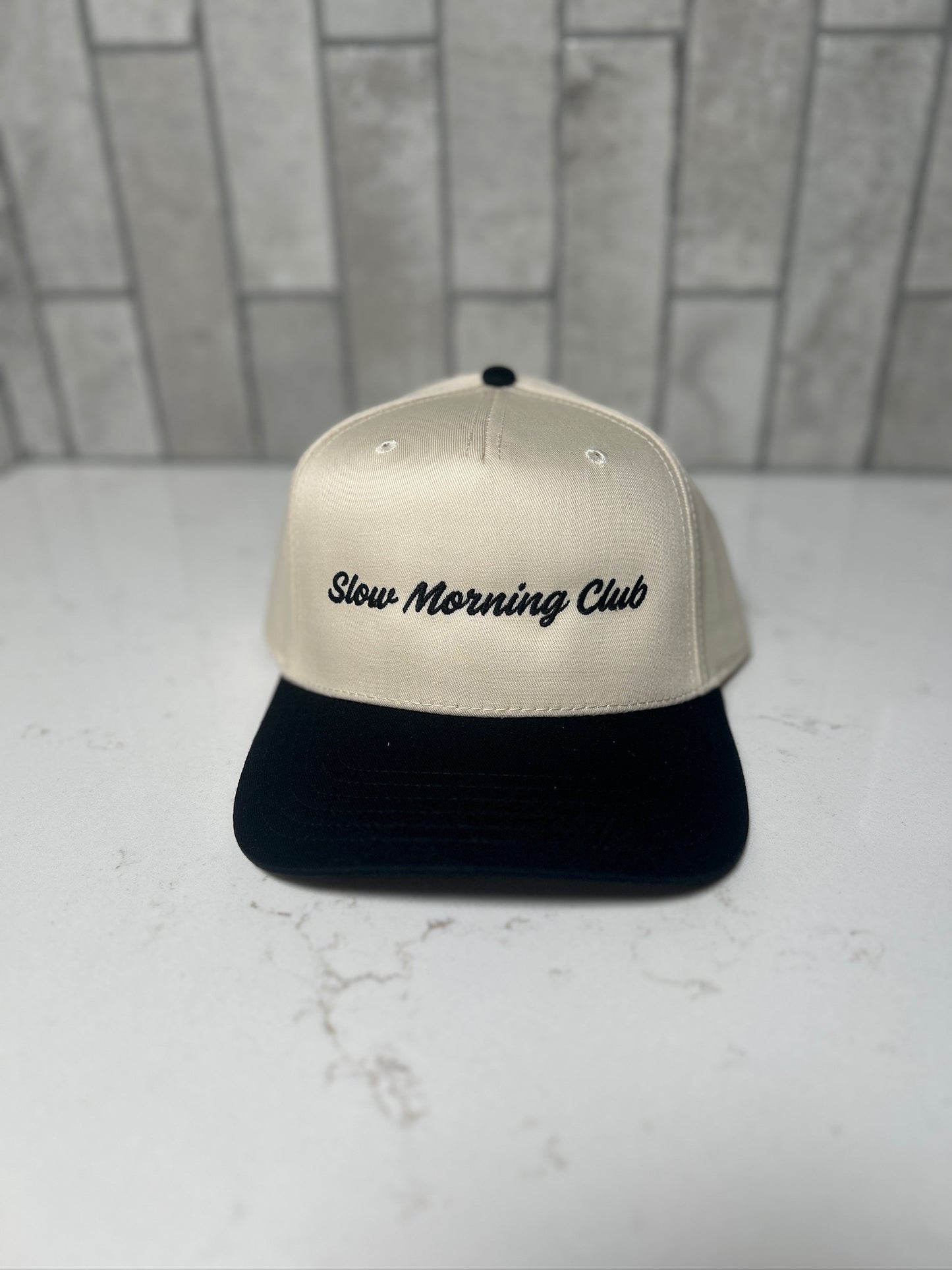 Slow Morning Club Embroidered Hat