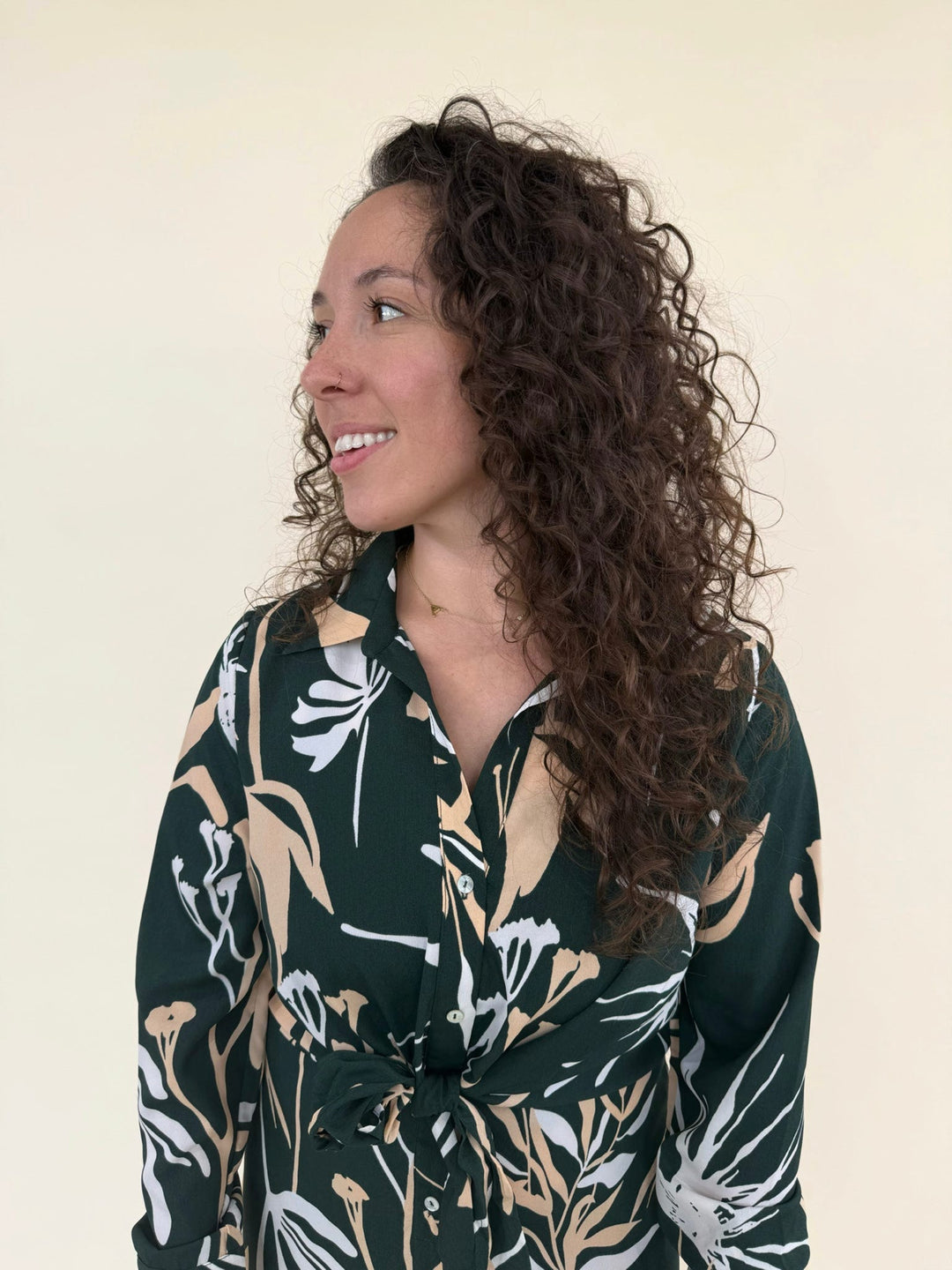 Zivah Satin Print Dress