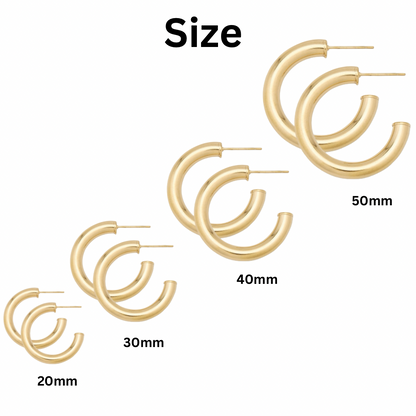 Alex Carol Water Resisitant Thick Hoops