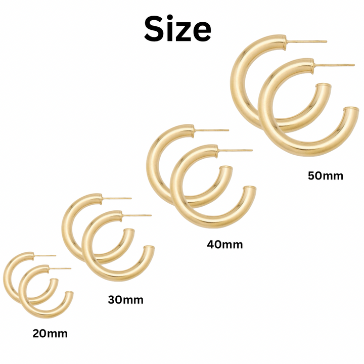 Alex Carol Water Resisitant Thick Hoops