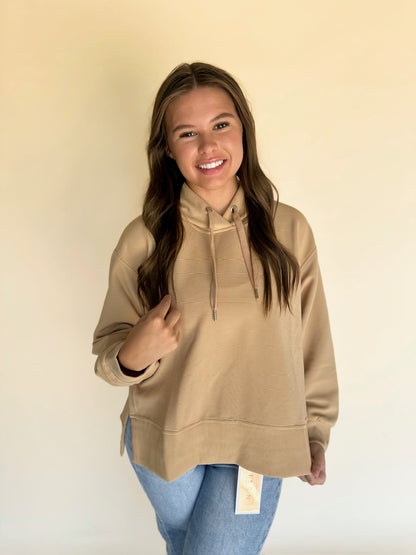 Delin Ribbed Hoodie
