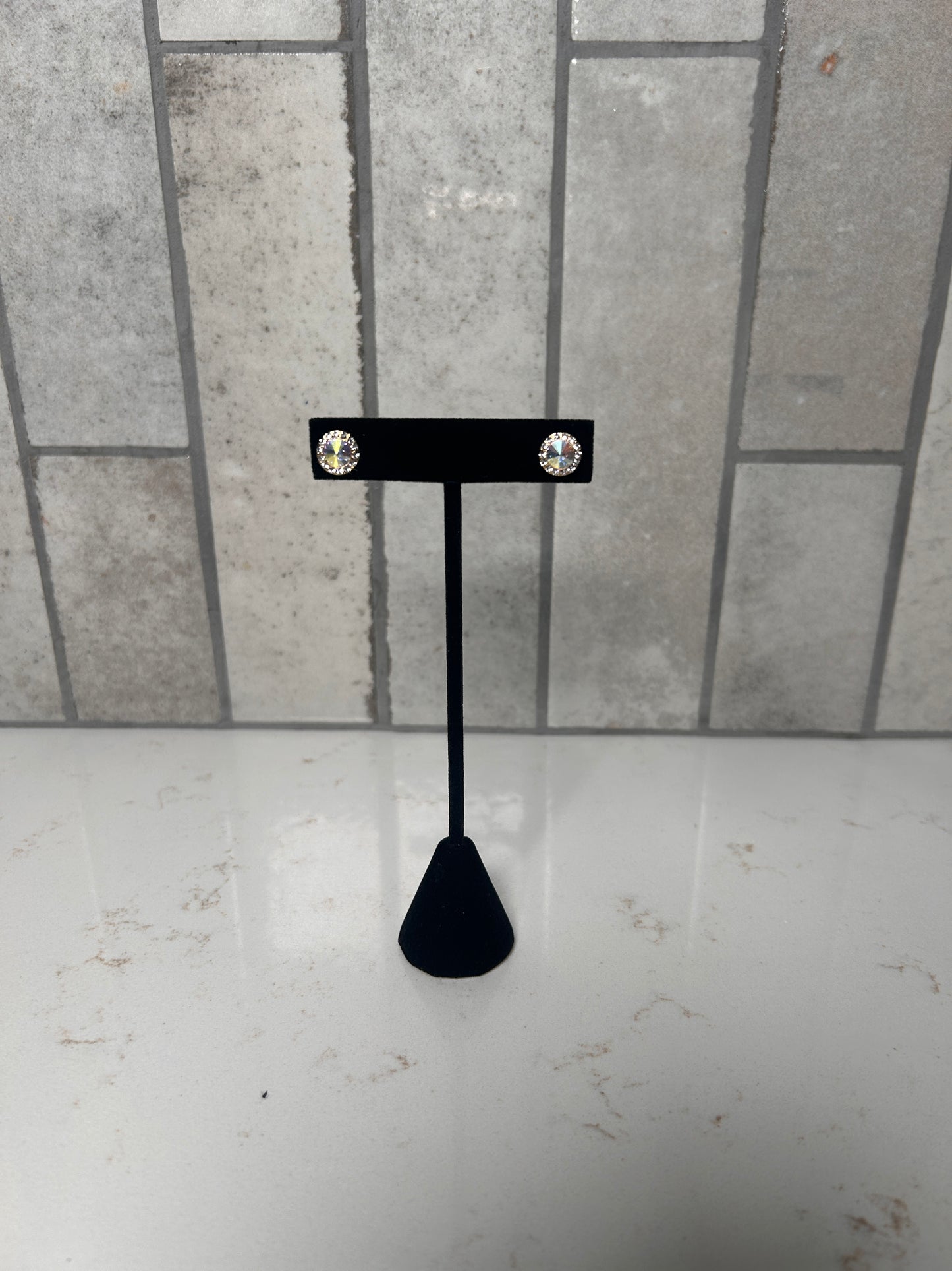 Timeless Halo Sparkle Studs