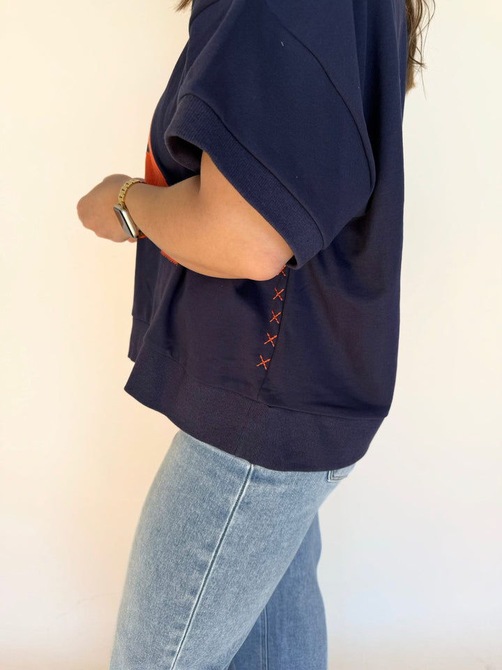 Lettering Oversized Top
