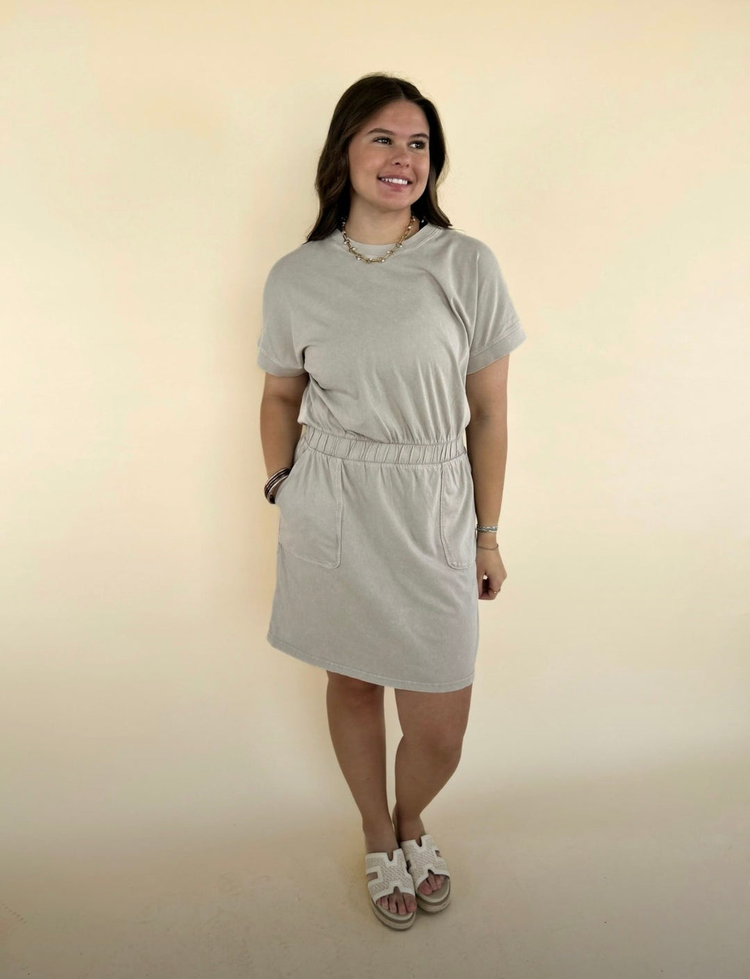 Fiona Mineral Washed Mini Dress