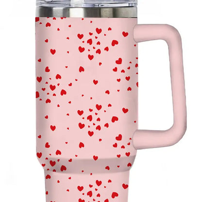 Mini Red Hearts Design Tumbler Cup