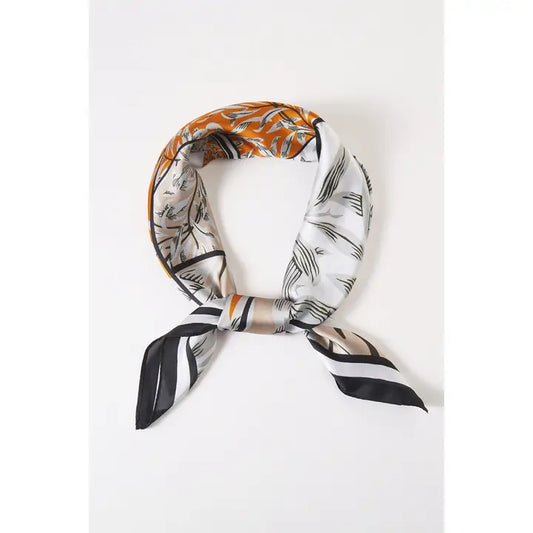 Multi Leaves Pattern Bandana Scarf