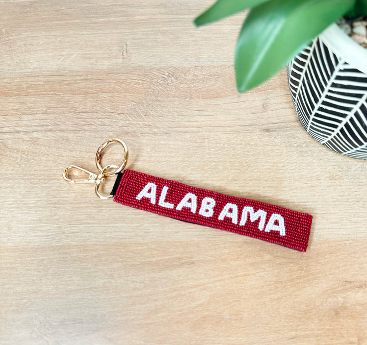 Gameday Beaded Wristlet Keychain