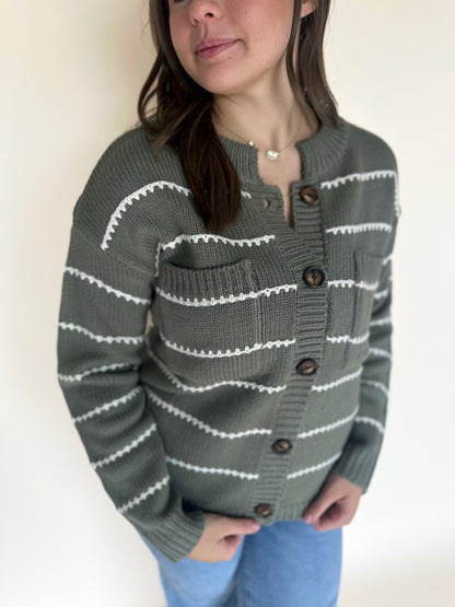 Griselle Chest Pockets Swater Jacket