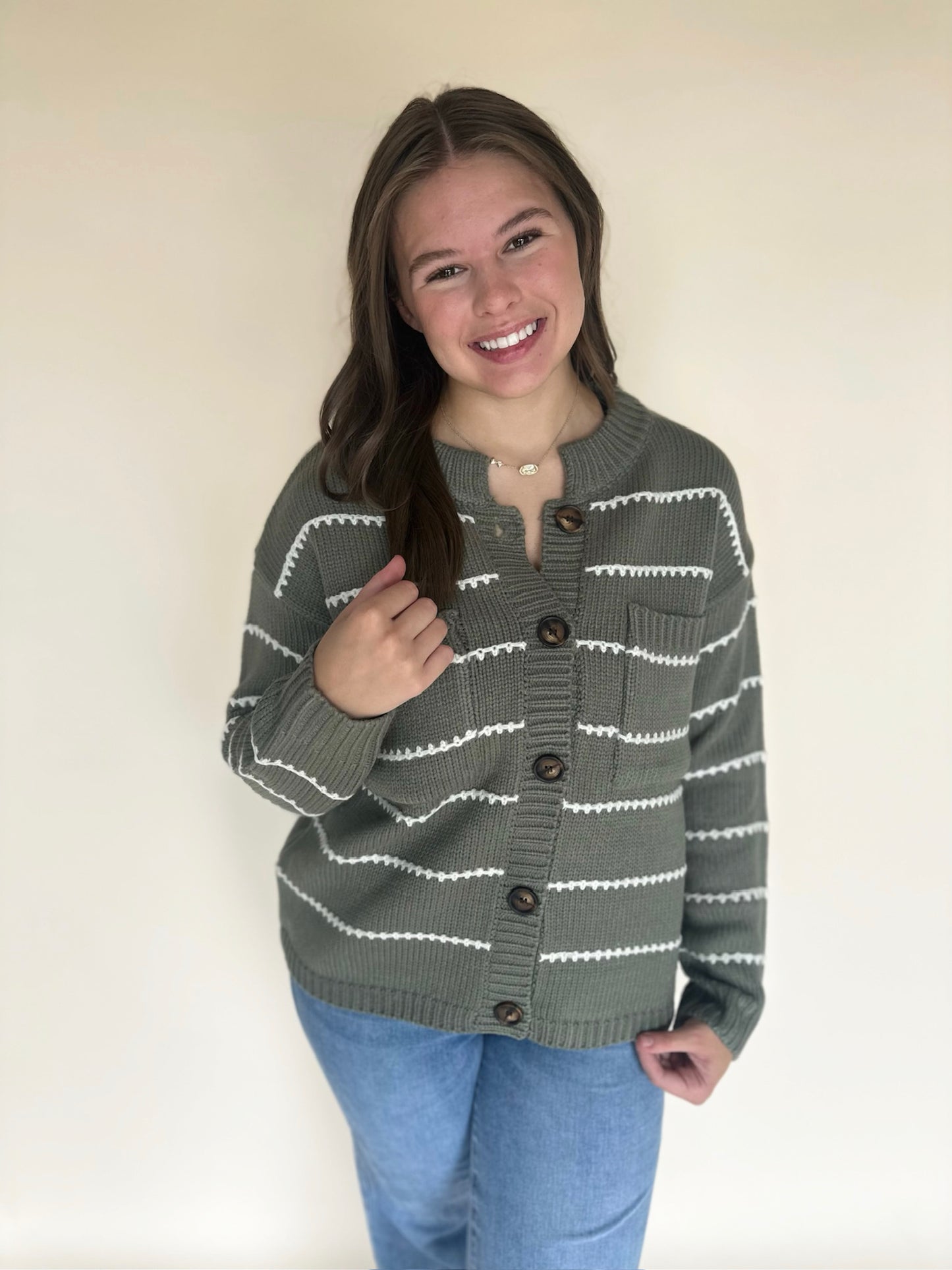 Griselle Chest Pockets Swater Jacket