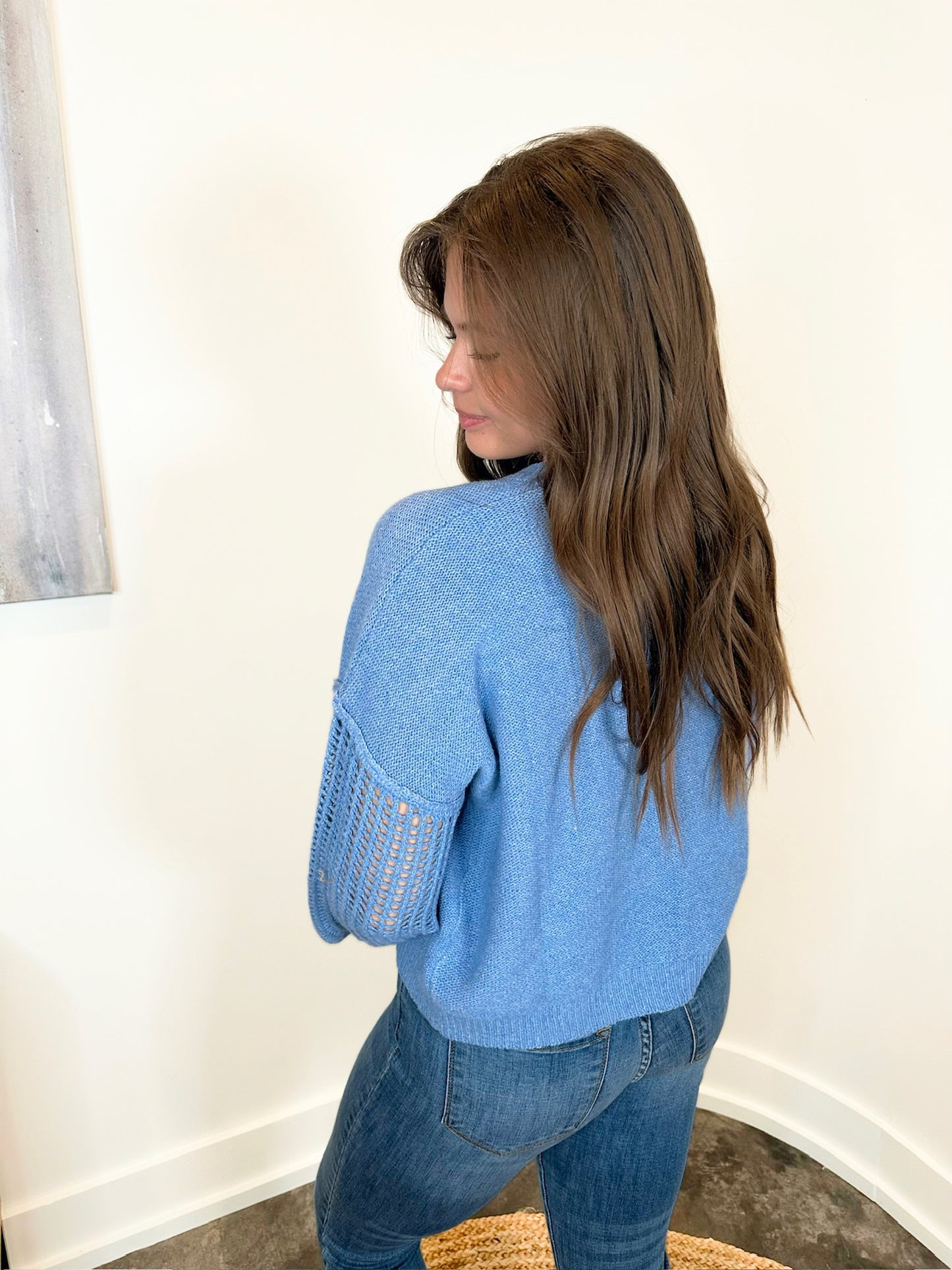 Aria Open Knit Sweater