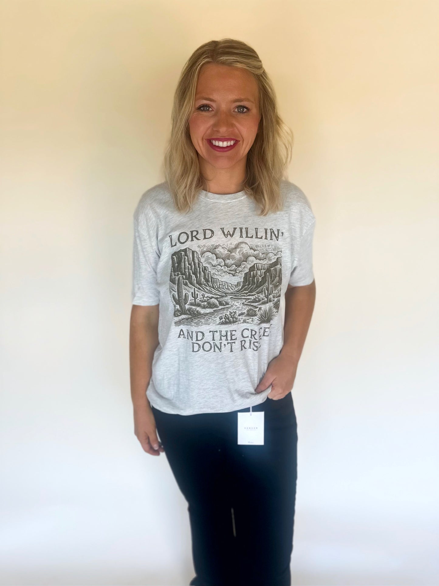 Western Lord Willing and the Creek Don't Rise Graphic Tee