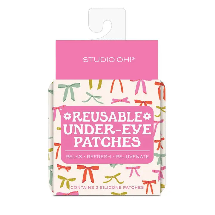 Bow print reusable under eye patches, Studio Oh eye patch set