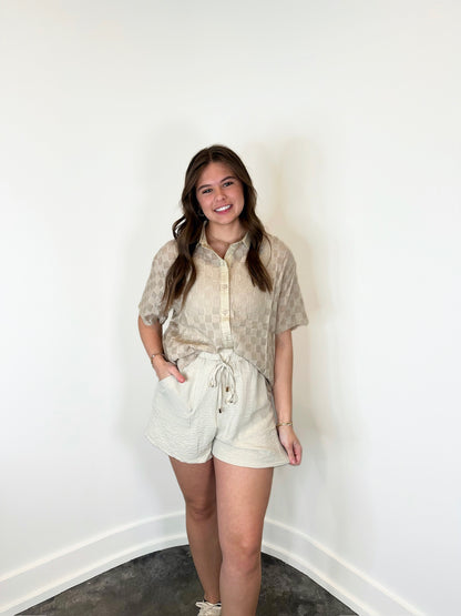 Monet Adjustable Tie Shorts