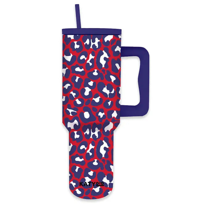 Red, White, Blue Tumbler w/ Handle