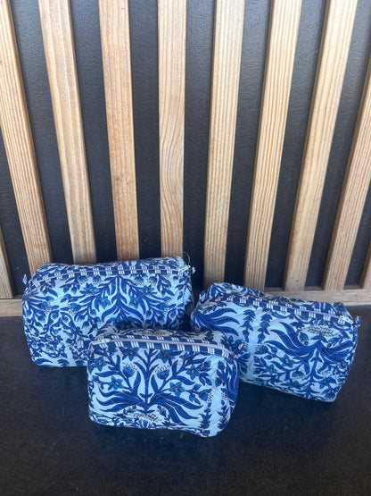 3 in 1 Quilted Cosmetic Bag
