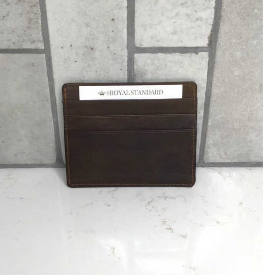Leather Embossed Slim Wallet