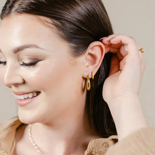 Amber | Classic Hoop Earrings