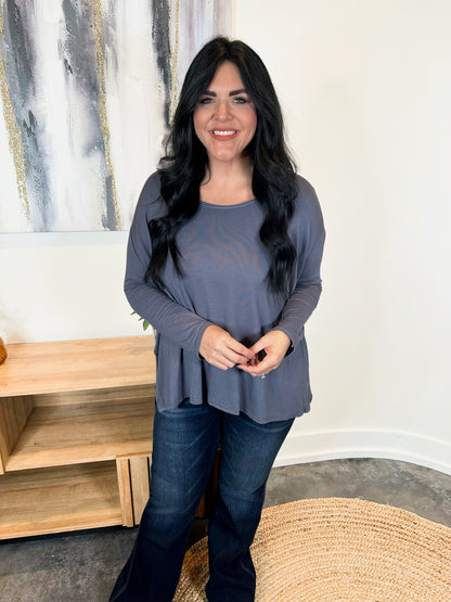 Hannah Oversized Slouchy Tunic Top