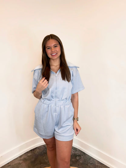 Zandra Full-Zip Romper