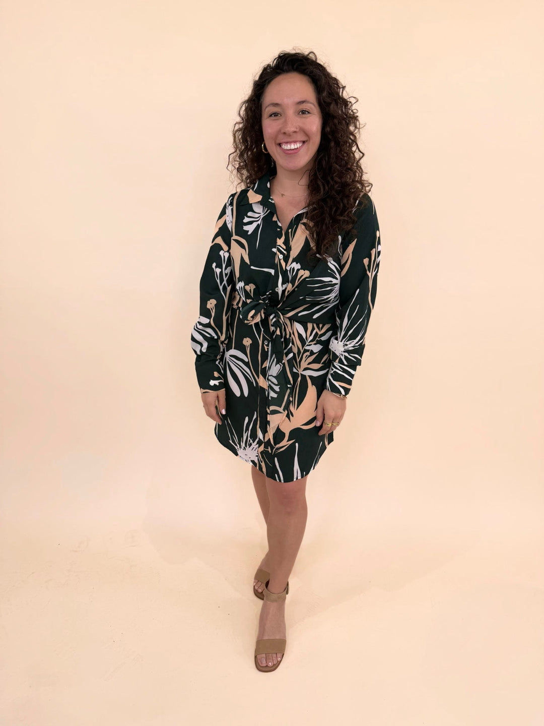 Zivah Satin Print Dress
