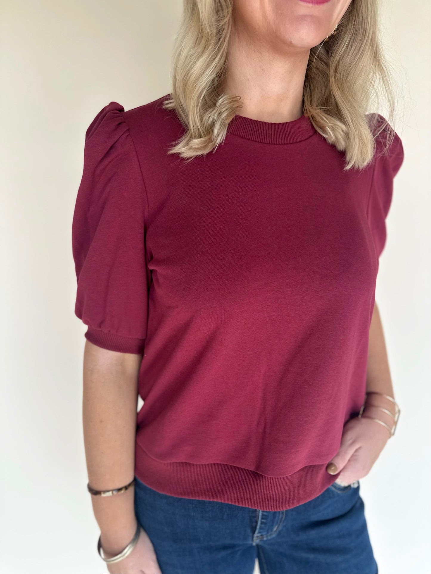 Zyla Puff Sleeve Sweatshirt