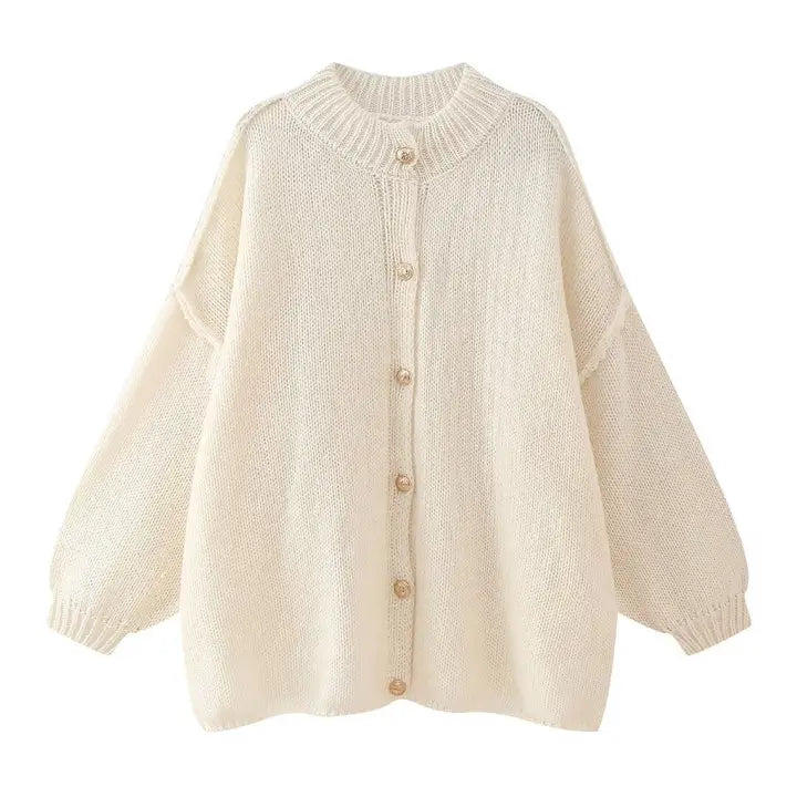 Chunky Bat-Sleeved Cardigan