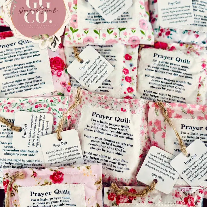 Floral Pink Pocket Prayer Quilt