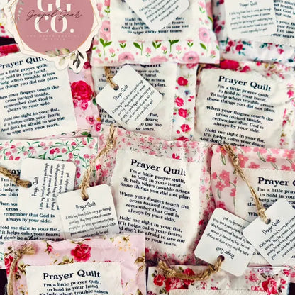 Floral Pink Pocket Prayer Quilt