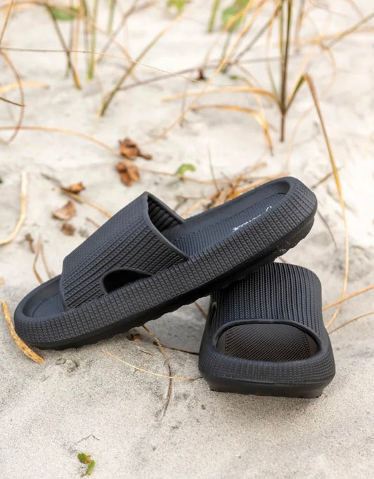 Black Insanely Comfy Casual Slides