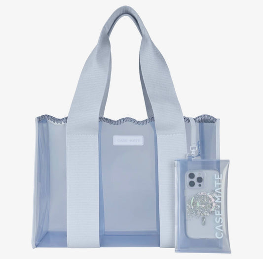 PREORDER Case-Mate Carolina Blue Crochet Wave Jelly Tote Bag